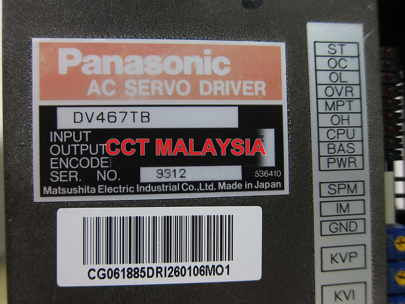 Panasonic AC servo drive DV467TB DV467TB