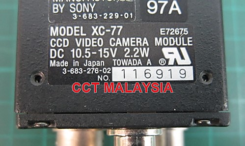 SONY XC-77 CCD camera — for NIKON i11 (RA) — TEL ASML / NIKON part XC-77