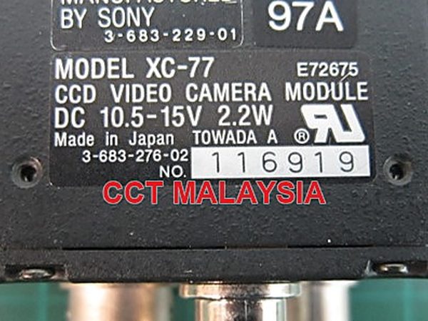 SONY XC-77 CCD camera — for NIKON i11 (RA) XC-77