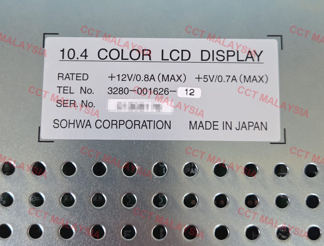Nameplate: TEL No. 3280-001626-12 · SOHWA Corporation · made in Japan