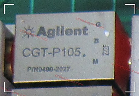 Original Agilent / Keysight CGT-P105 (P/N 0490-2027) shown for identification only — we supply a compatible equivalent, not this OEM part
